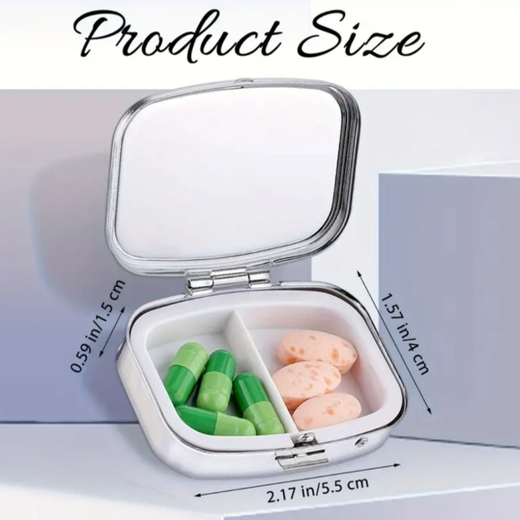 2/$30 Or 3/$35 NEW Boho Colorful Butterfly pink roses portable pill case- (#09) - Picture 3 of 5